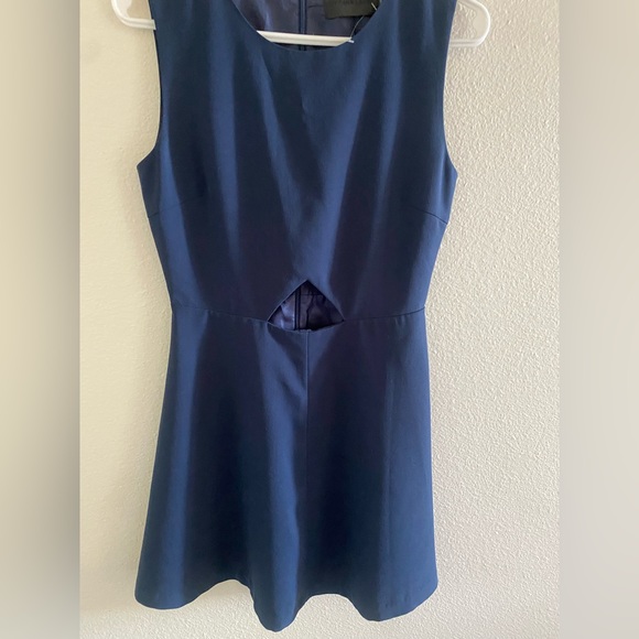 Blaque Label Women Sleeveless A-Line Dress Navy Blue Size Small - Picture 2 of 9